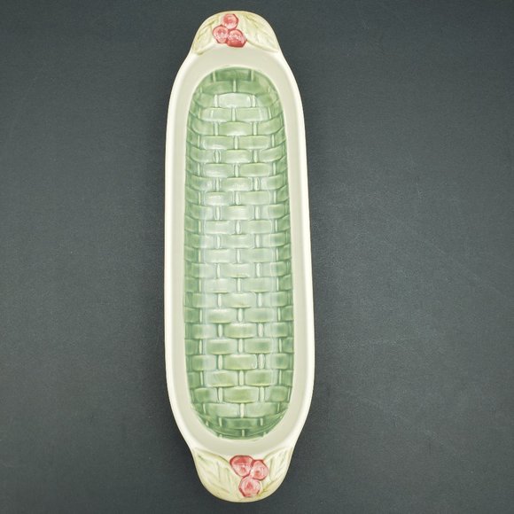 Pfaltzgraff Jamberry Cracker Dish Long Oval Bread Relish Serving Dish - Picture 4 of 6